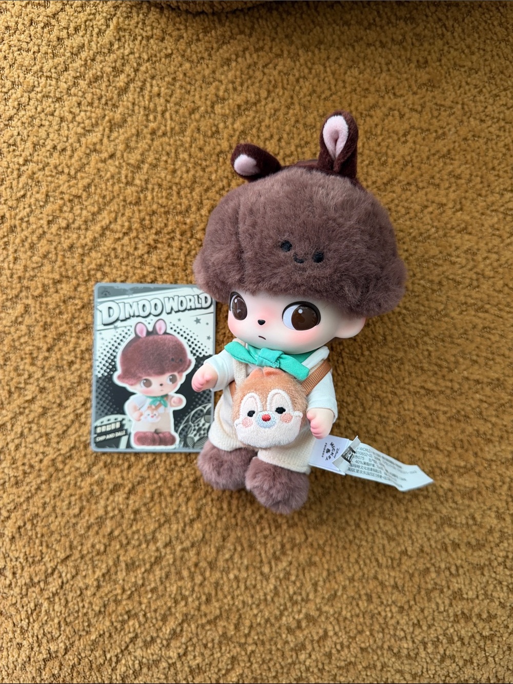 Pop mart Dimoo World Plush Doll pendant Chip & Dale